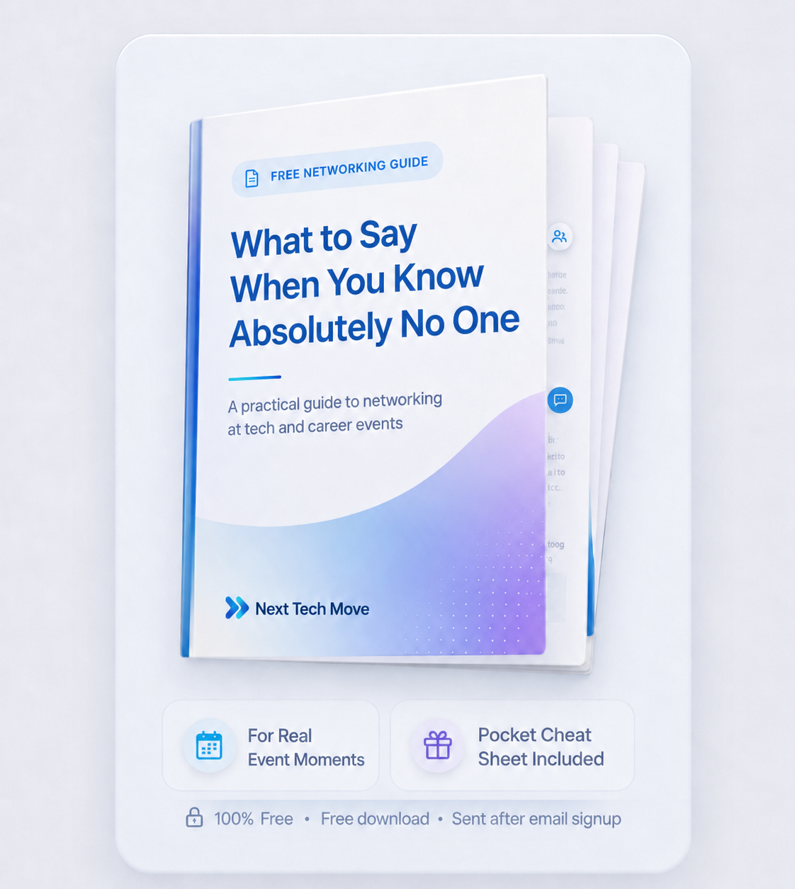 What to Say When You Know Absolutely No One — free networking guide cover